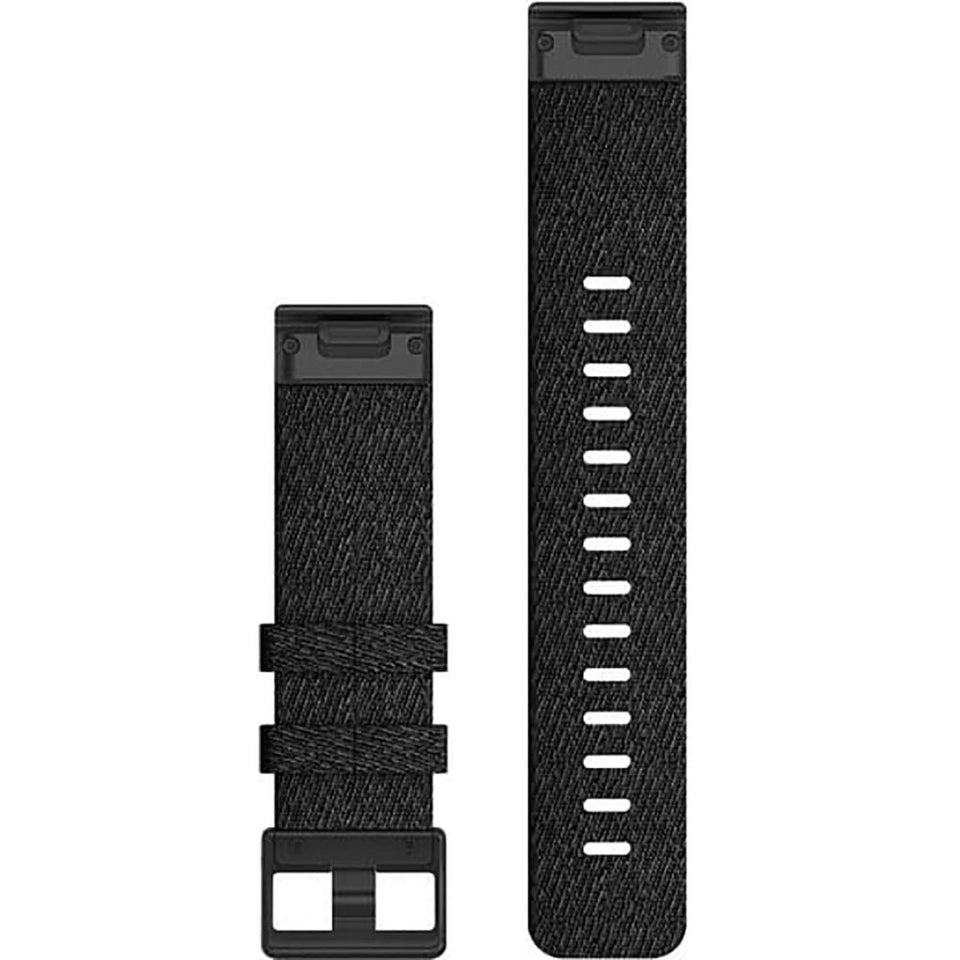 Garmin Quickfit® 22mm Heathered Black Nylon Watch Strap