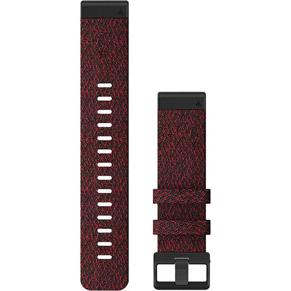 Garmin Quickfit® 22mm Heathered Red Nylon Watch Strap