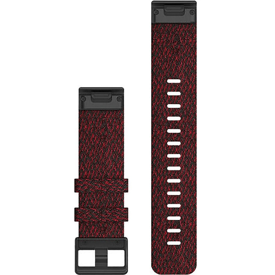 Garmin Quickfit® 22mm Heathered Red Nylon Watch Strap