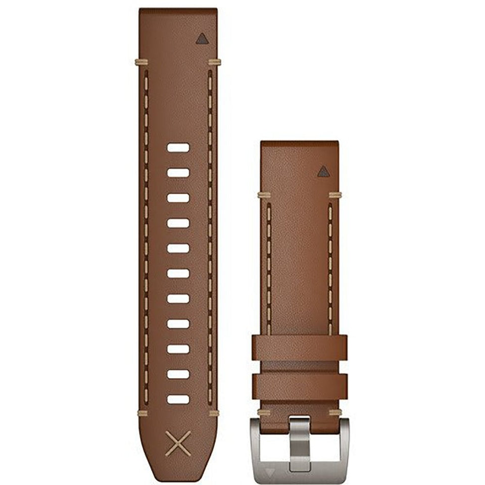 Garmin Quickfit® 22mm Italian Vacchetta Leather Strap Watch Strap