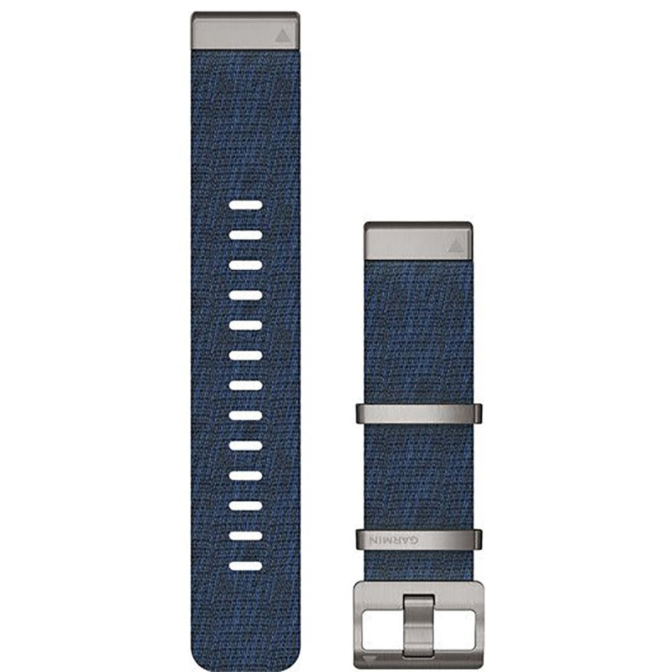 Garmin Quickfit® 22mm Jacquard-Weave Nylon Strap Indigo Watch Strap