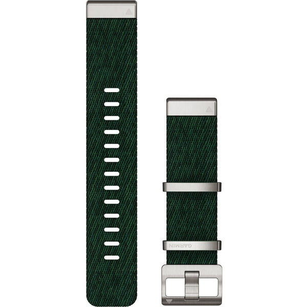 Garmin Quickfit® 22mm Jacquard-Weave Nylon Strap Pine Green Watch Strap