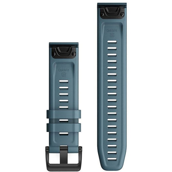 Garmin Quickfit® 22mm Lakeside Blue Silicone Watch Strap