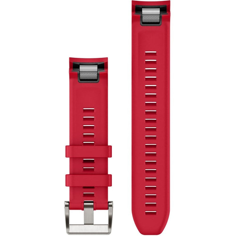 Garmin Quickfit® 22mm (Marq™) Plasma Red Silicone Strap Watch Strap