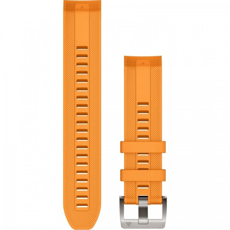Garmin Quickfit® 22mm (Marq™) Spark Orange Silicone Strap Watch Strap