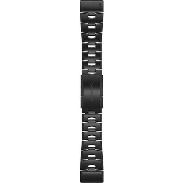 Garmin Quickfit® 22mm Vented Titanium Bracelet Carbon Grey Dlc Coating Watch Strap