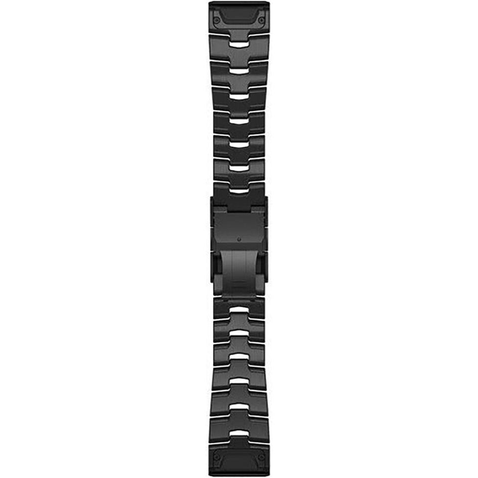 Garmin Quickfit® 22mm Vented Titanium Bracelet Carbon Grey Dlc Coating Watch Strap
