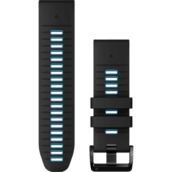 Garmin Quickfit® 26mm Black/Cirrus Blue Silicone Watch Strap