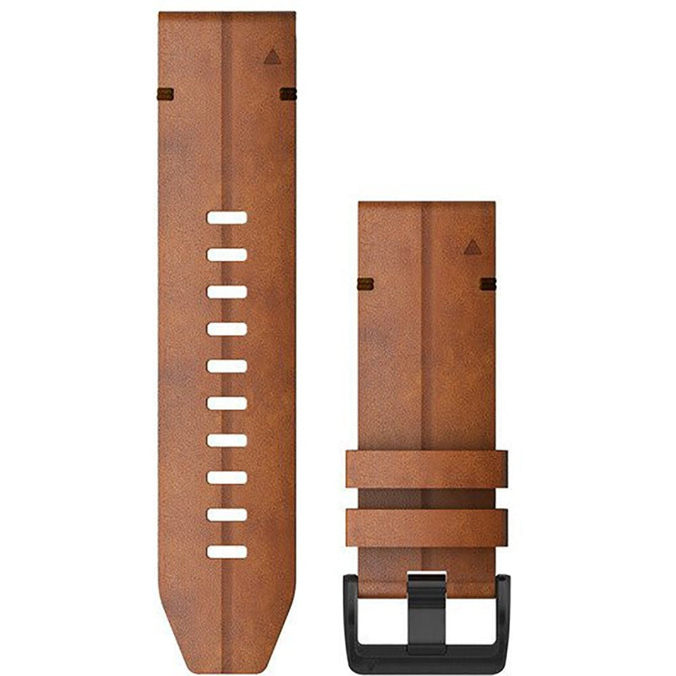 Garmin Quickfit® 26mm Chestnut Leather Watch Strap