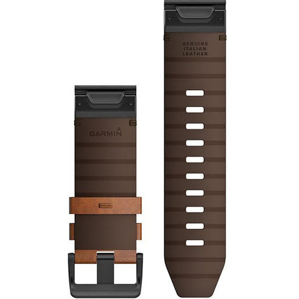 Garmin Quickfit® 26mm Chestnut Leather Watch Strap