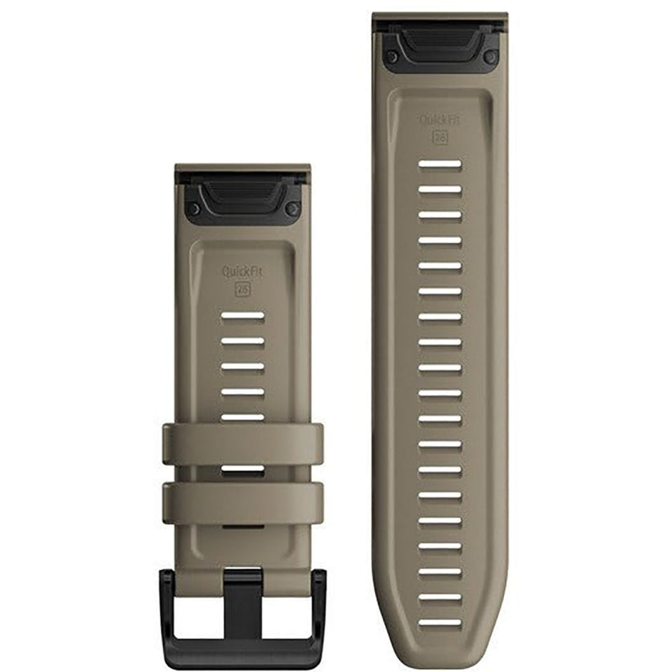 Garmin Quickfit® 26mm Dark Sandstone Silicone Watch Strap
