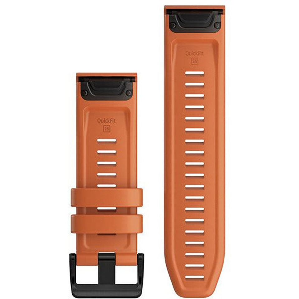 Garmin Quickfit® 26mm Ember Orange Silicone Watch Strap