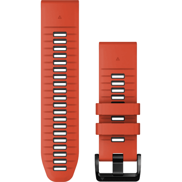 Garmin Quickfit® 26mm Flame Red/Graphite Silicone Watch Strap