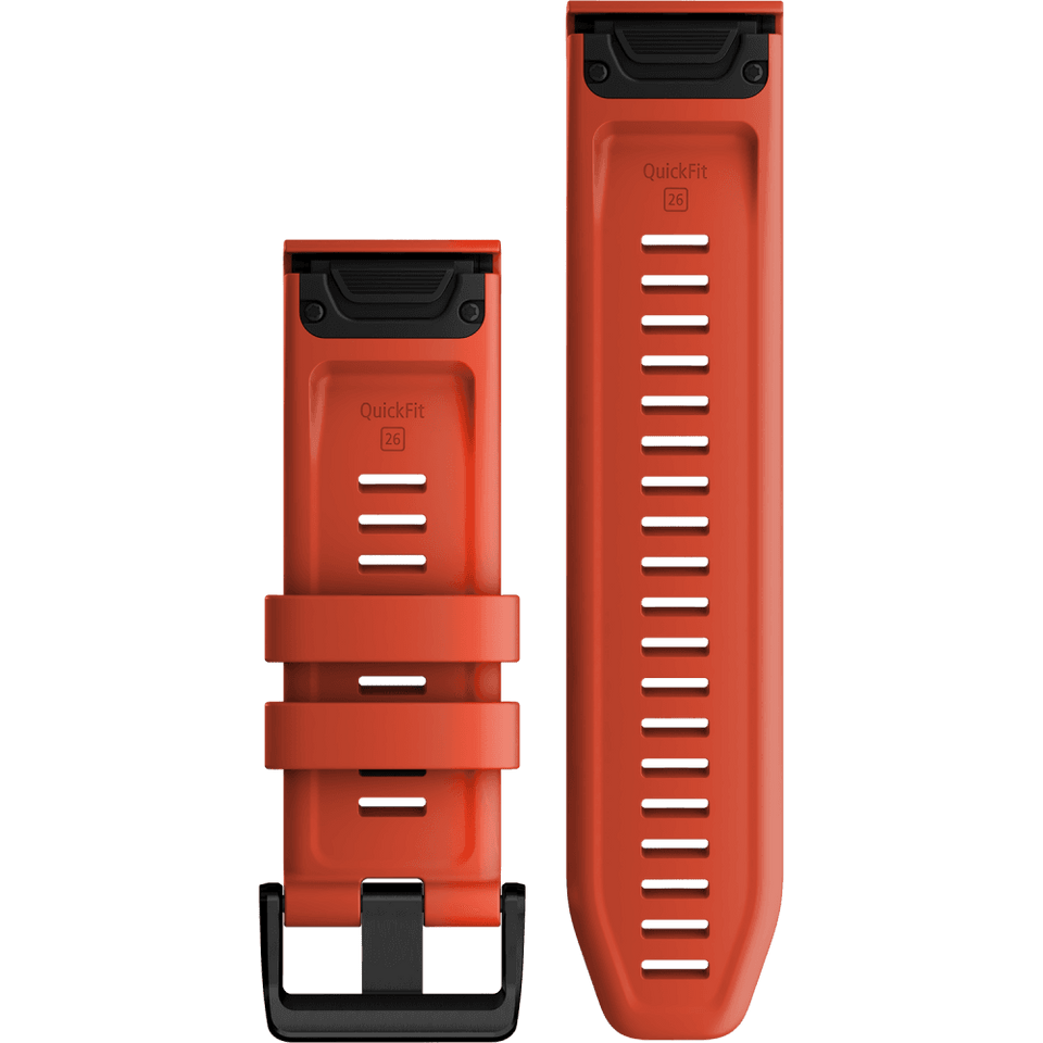 Garmin Quickfit® 26mm Flame Red Silicone Watch Strap