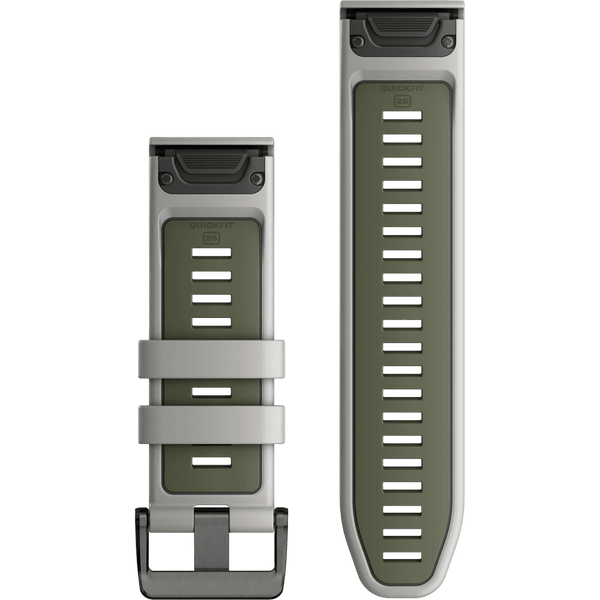 Garmin Quickfit® 26mm Fog Grey/Moss Silicone Watch Strap