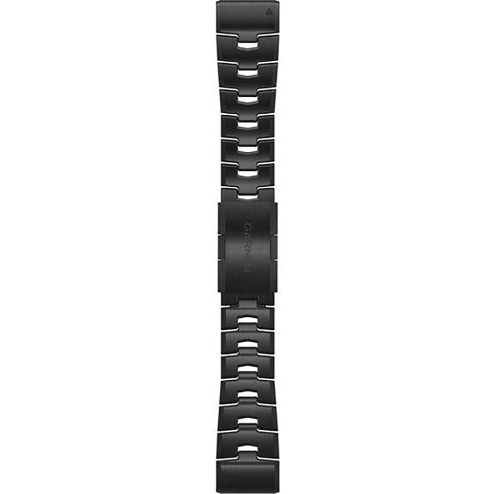 Garmin Quickfit® 26mm Vented Titanium Bracelet Carbon Grey DLC Coating Watch Strap