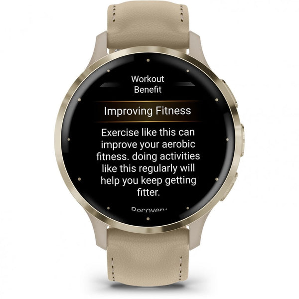 Garmin Venu® 3S French Grey Leather 41mm Smartwatch