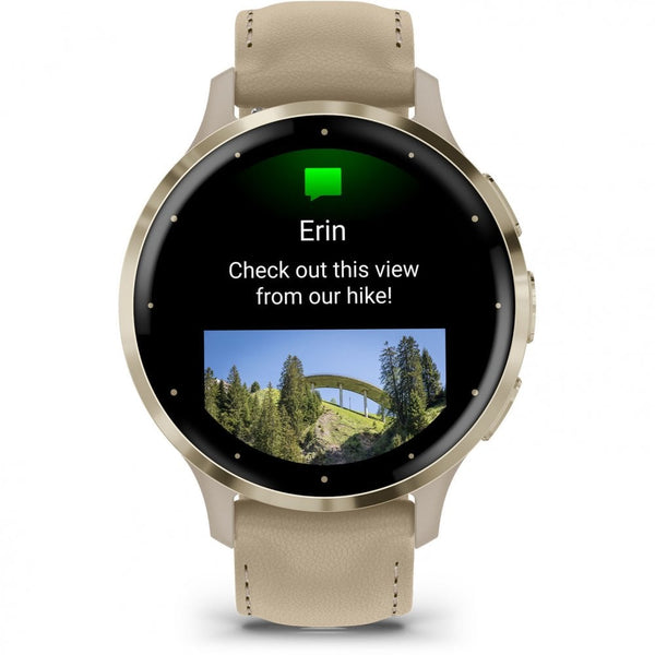 Garmin Venu® 3S French Grey Leather 41mm Smartwatch