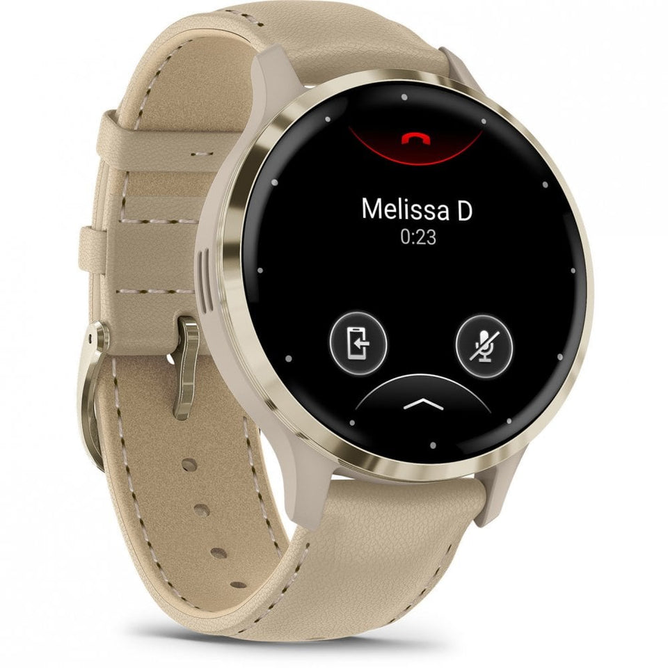 Garmin Venu® 3S French Grey Leather 41mm Smartwatch