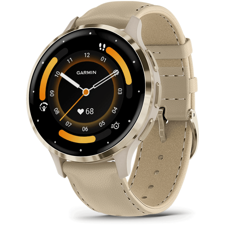 Garmin Venu® 3S French Grey Leather 41mm Smartwatch