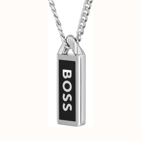 BOSS Gent's Kassy Emblem Boss Tag Necklace