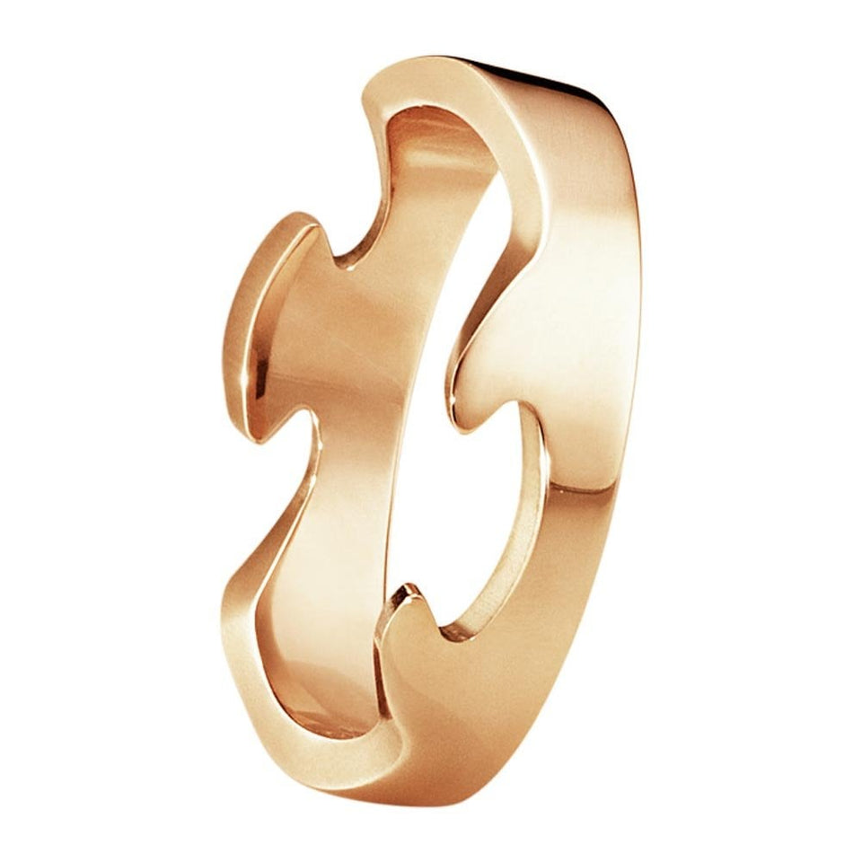 Georg Jensen 18ct Rose Gold Fusion End Ring