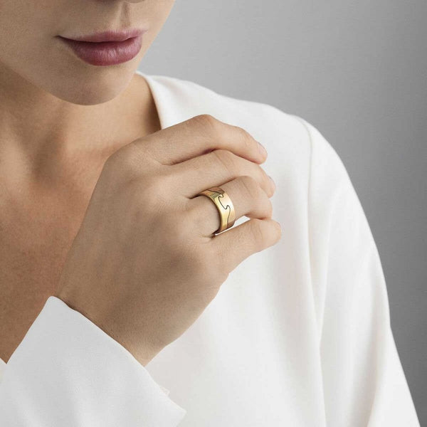 Georg Jensen 18ct Rose Gold Fusion End Ring
