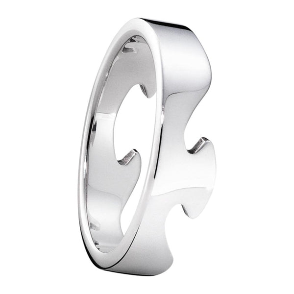 Georg Jensen 18ct White Gold Fusion End Ring