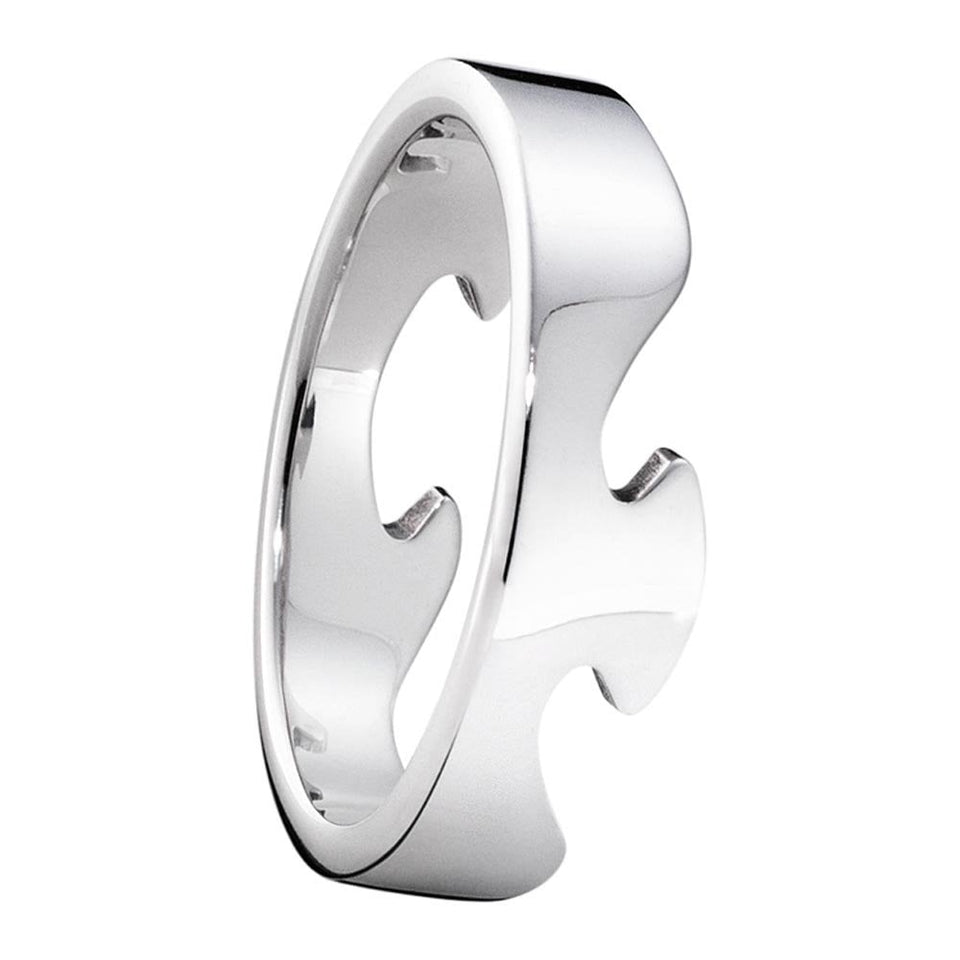 Georg Jensen 18ct White Gold Fusion End Ring