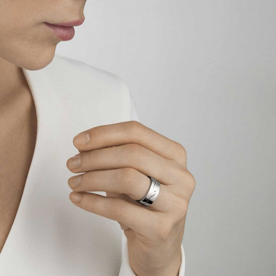 Georg Jensen 18ct White Gold Fusion End Ring