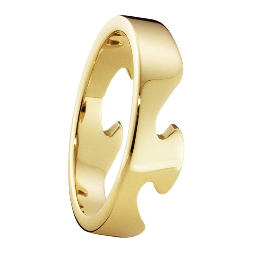 Georg Jensen 18ct Yellow Gold Fusion End Ring