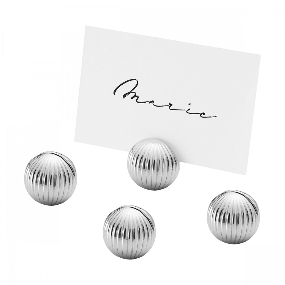Georg Jensen BERNADOTTE Table Card Holders 4pcs