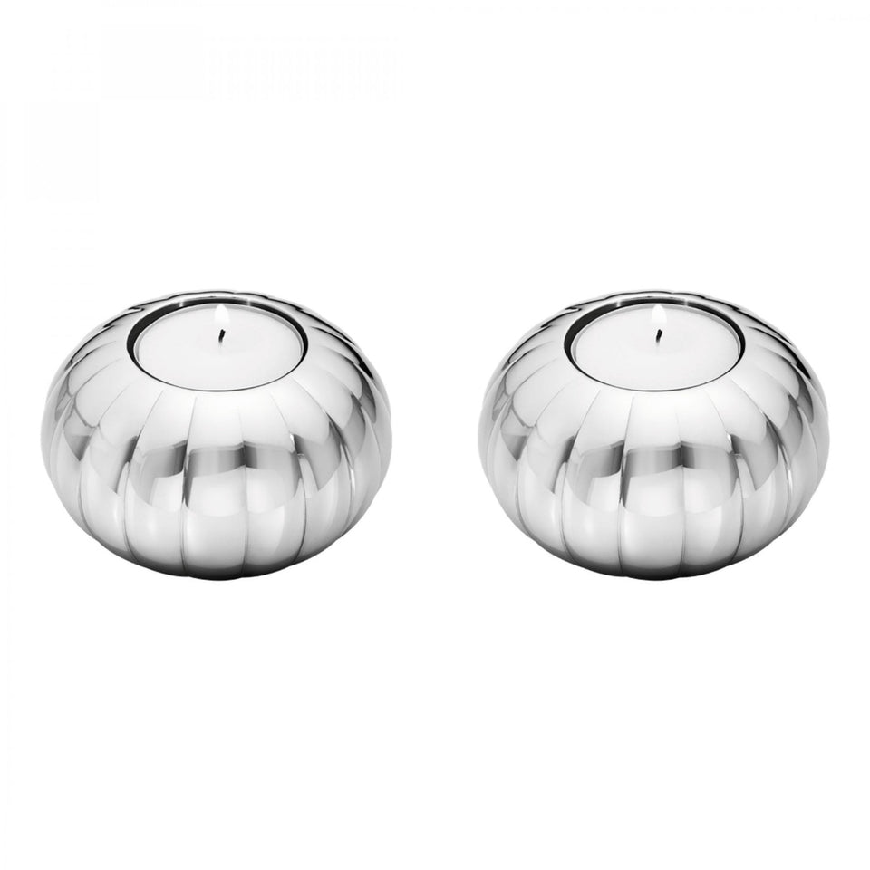 Georg Jensen BERNADOTTE Tealight Candleholders - 2 pcs