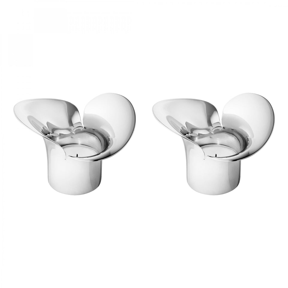 Georg Jensen BLOOM BOTANICA Tealight Candleholders - 2pcs