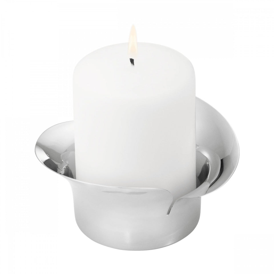 Georg Jensen BLOOM Pillar Candle Holder