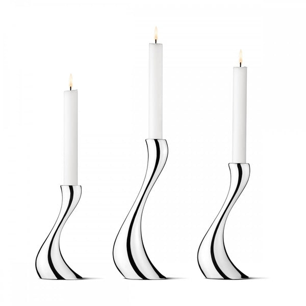 Georg Jensen COBRA Small, Medium & Large Candleholder