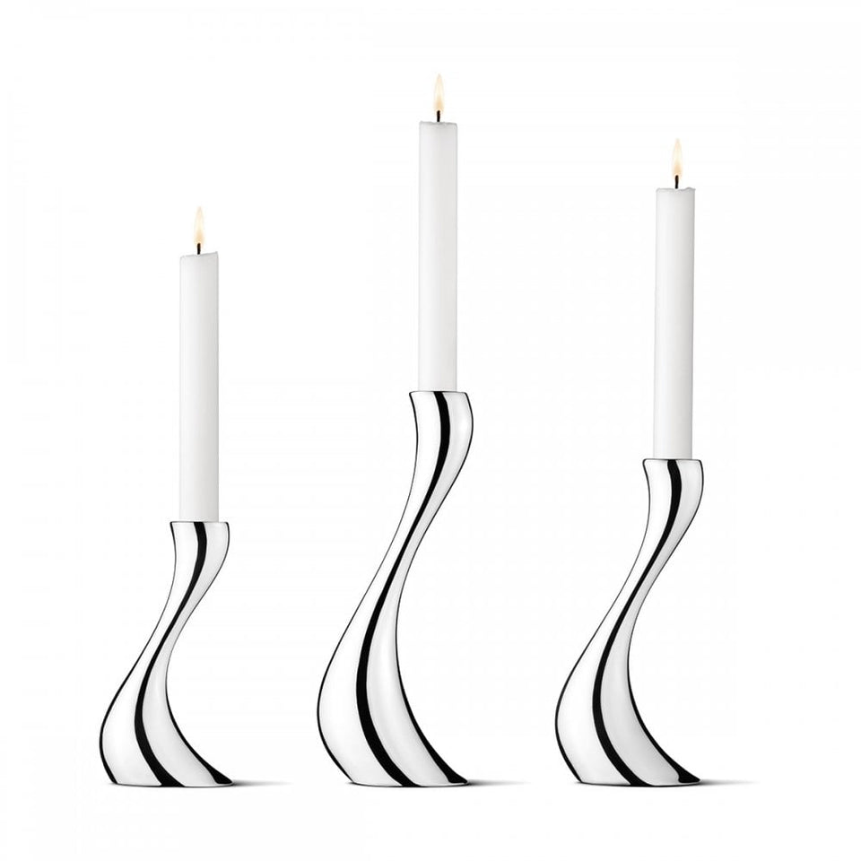 Georg Jensen COBRA Small, Medium & Large Candleholder
