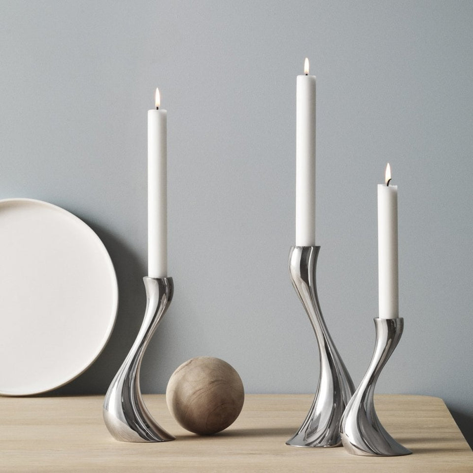 Georg Jensen COBRA Small, Medium & Large Candleholder