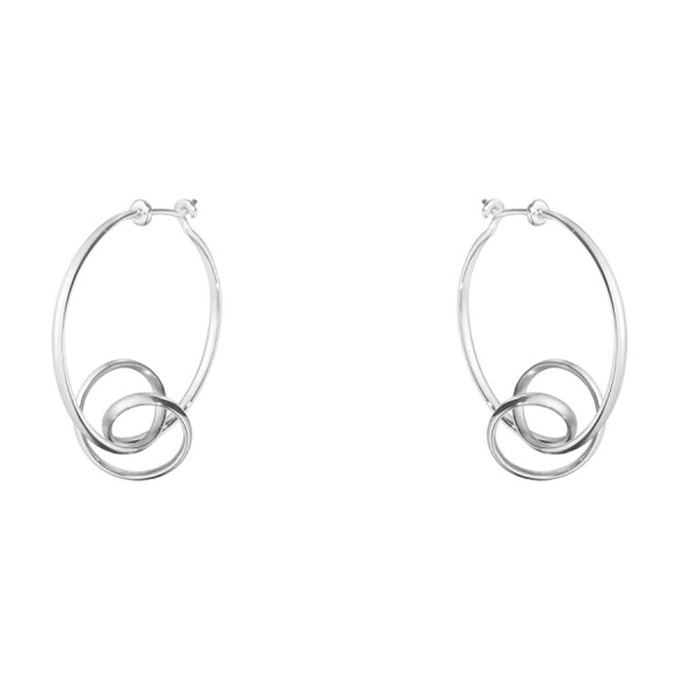 Georg Jensen Torun Forget-me-Knot Hoop Earrings