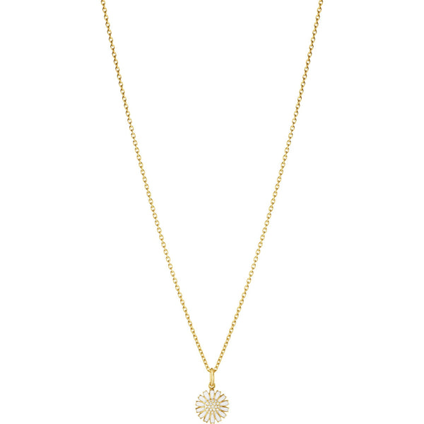 Georg Jensen Ladies 18ct Gold Plated Diamond Set Daisy Necklace