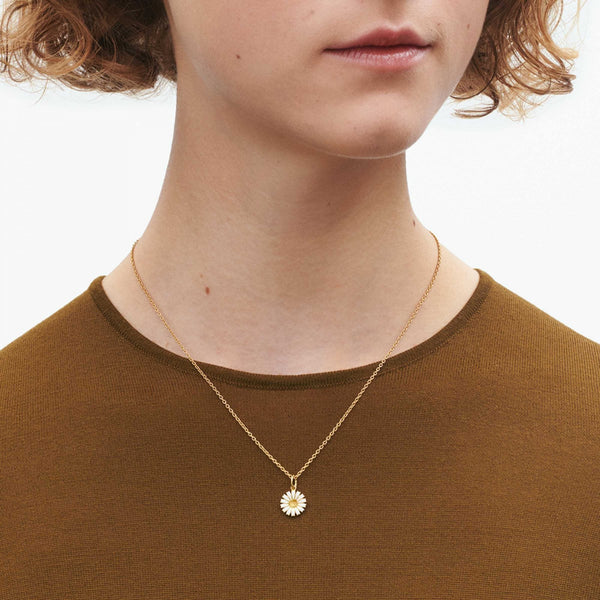 Georg Jensen Ladies 18ct Gold Plated Small Daisy Necklace