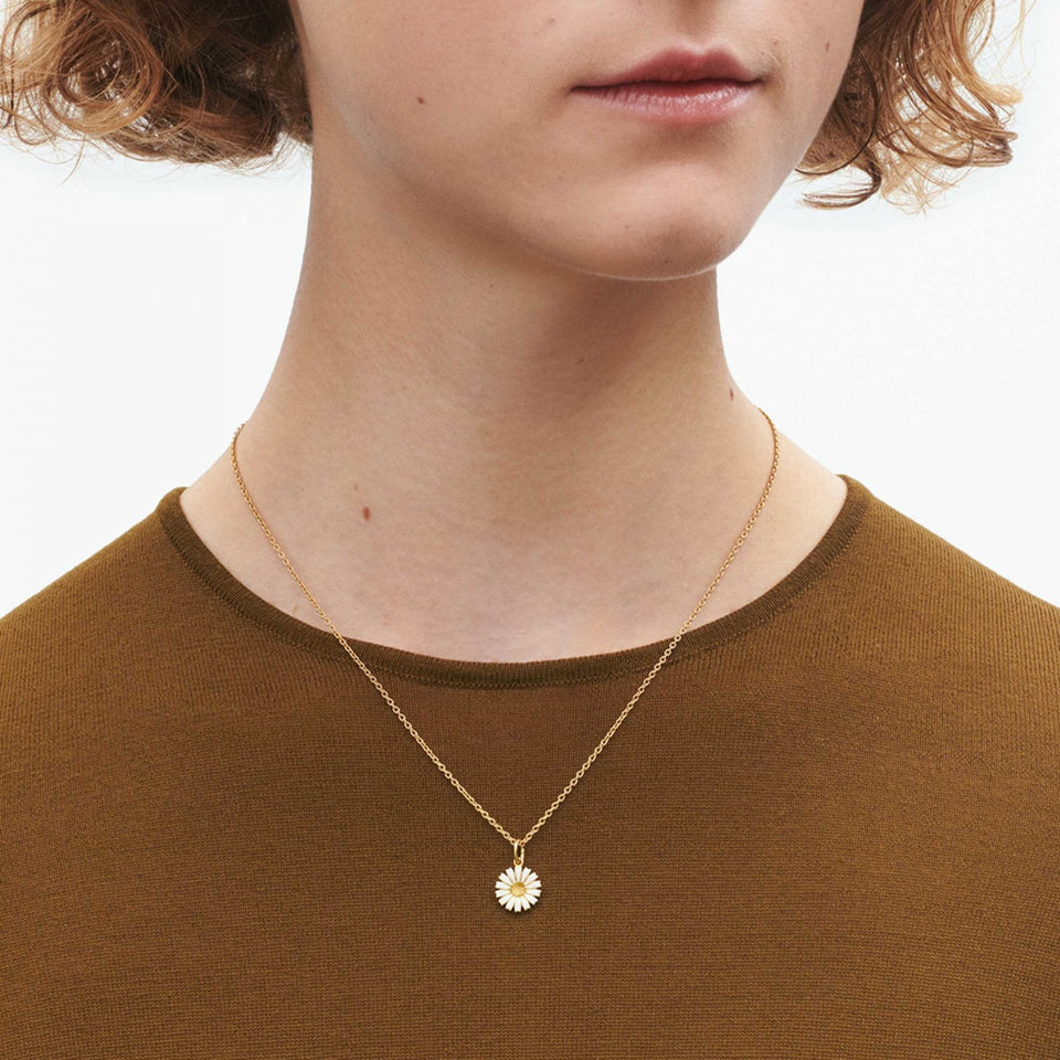 Georg Jensen Ladies 18ct Gold Plated Small Daisy Necklace