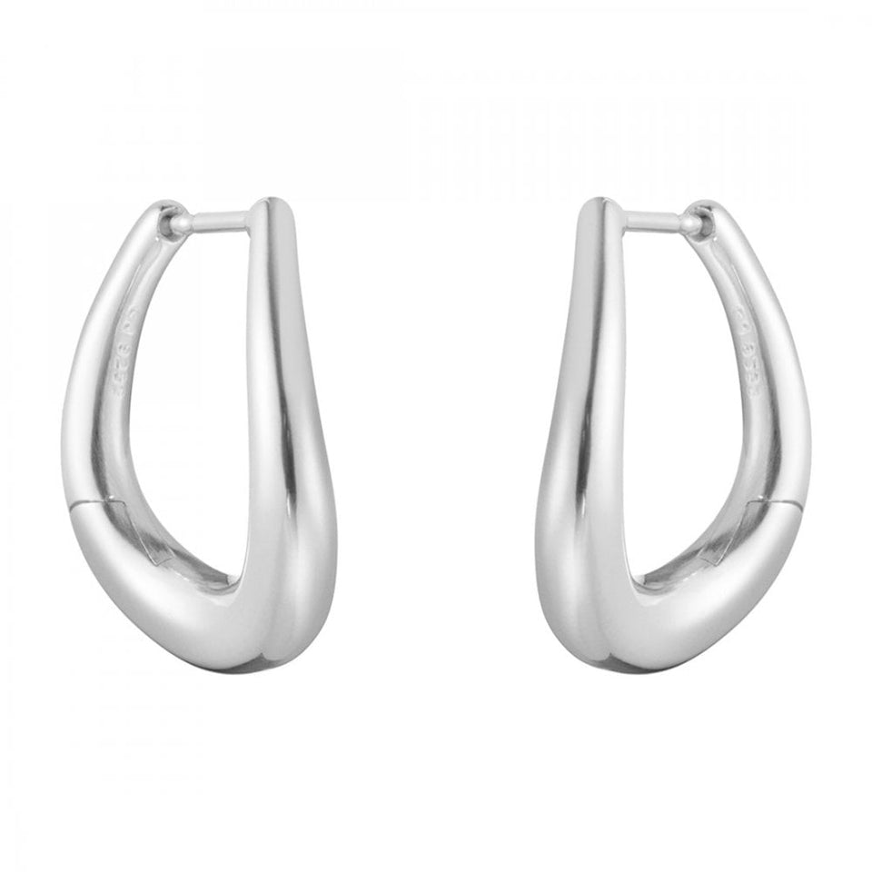 Georg Jensen Ladies Medium Offspring Hoop Earrings