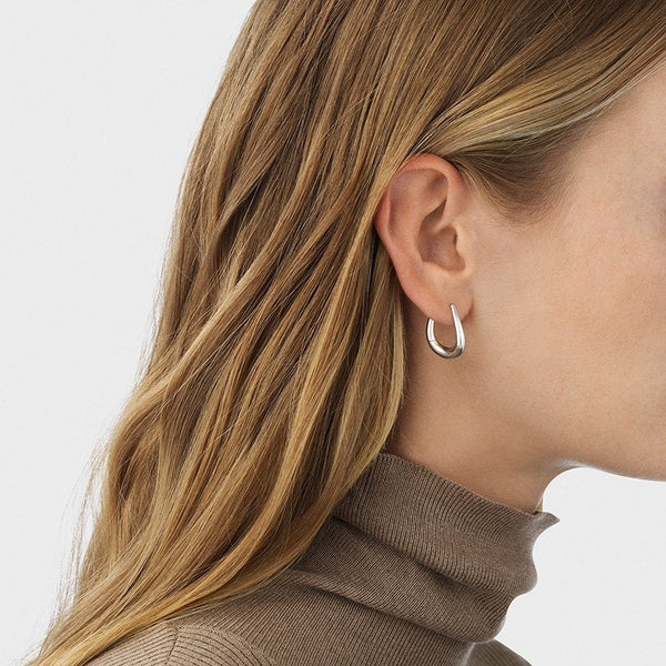 Georg Jensen Ladies Medium Offspring Hoop Earrings