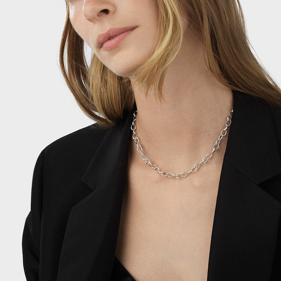 Georg Jensen Ladies Offspring Link Necklace