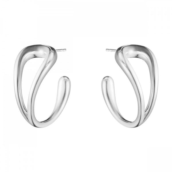 Georg Jensen Ladies Silver Large Mercy Earring Hoops