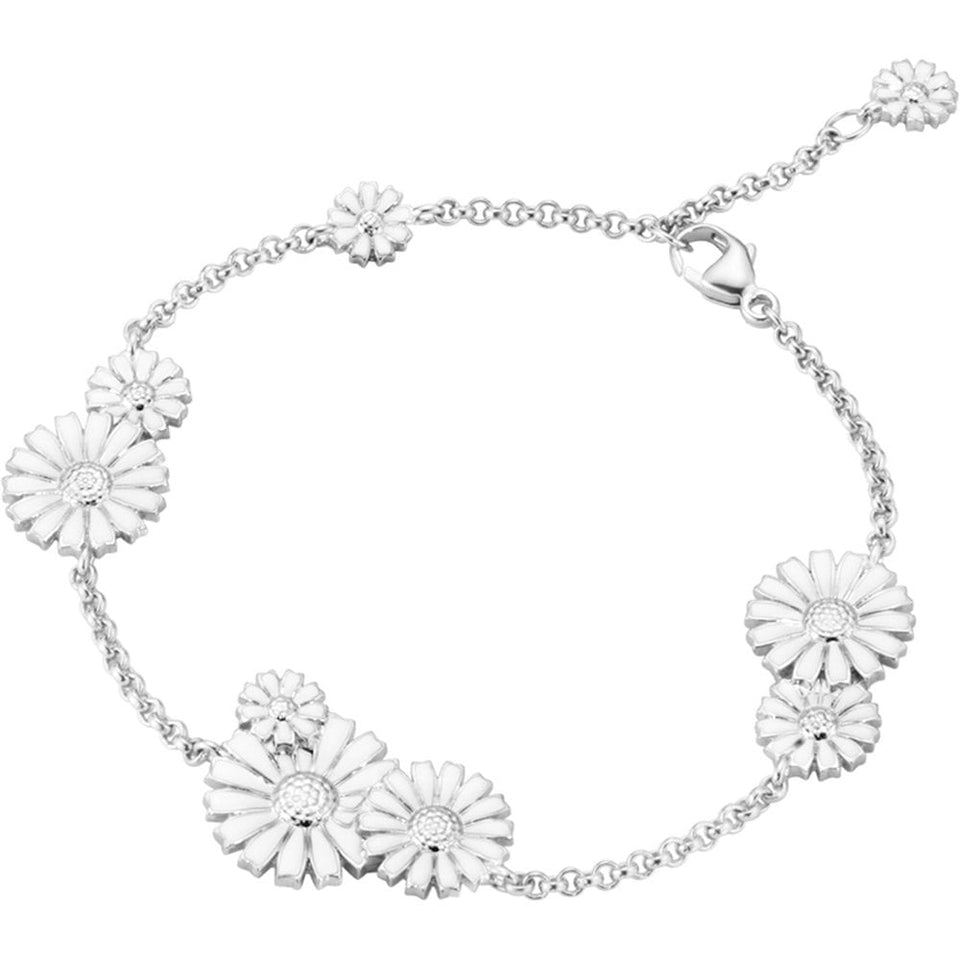 Georg Jensen Ladies White Cluster Daisy Bracelet