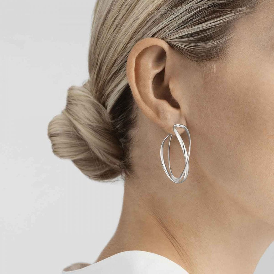 Georg Jensen Large Infinity Loop Earrings