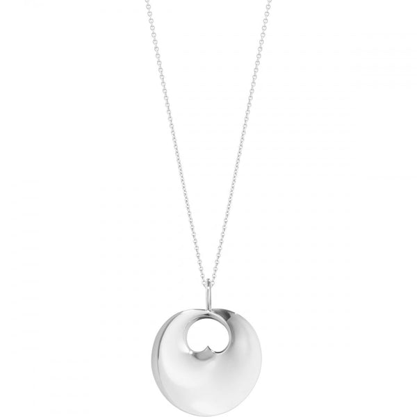 Georg Jensen Large Silver Hidden Heart Necklace
