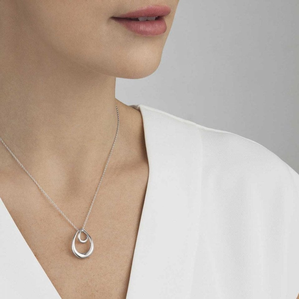 Georg Jensen Large Silver Offspring Necklace